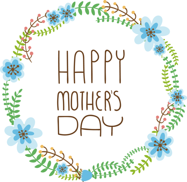 Transparent Mothers Day Mother Wreath Area Text for Mothers Day