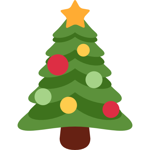 Santa Claus Emoji Christmas Tree Christmas Decoration for Christmas - 512x512