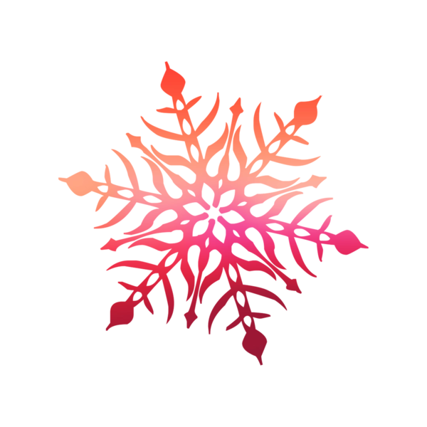 Transparent Snowflake Green Snow Red Leaf for Christmas