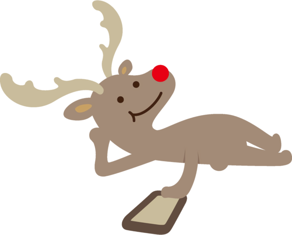 Transparent christmas Cartoon Tail Animal figure for Reindeer for Christmas