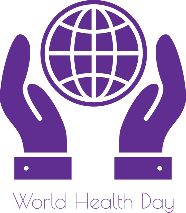 Transparent World Health Day Purple Violet Line for Health Day for World Health Day