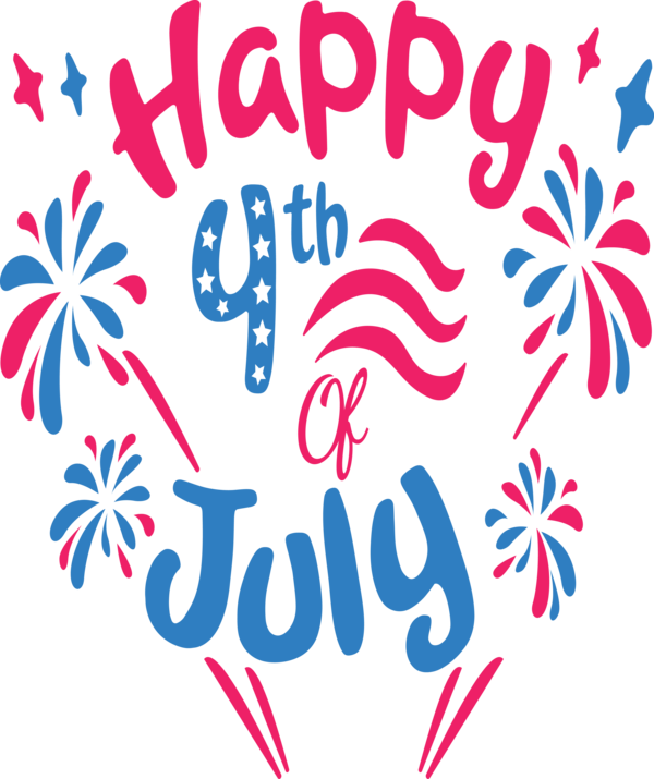 Transparent US Independence Day Text Font for 4th Of July for Us Independence Day