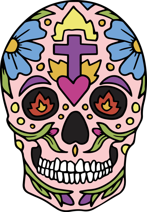 Transparent Cinco de mayo Skull art Calavera Day of the Dead for Mexican Skull for Cinco De Mayo