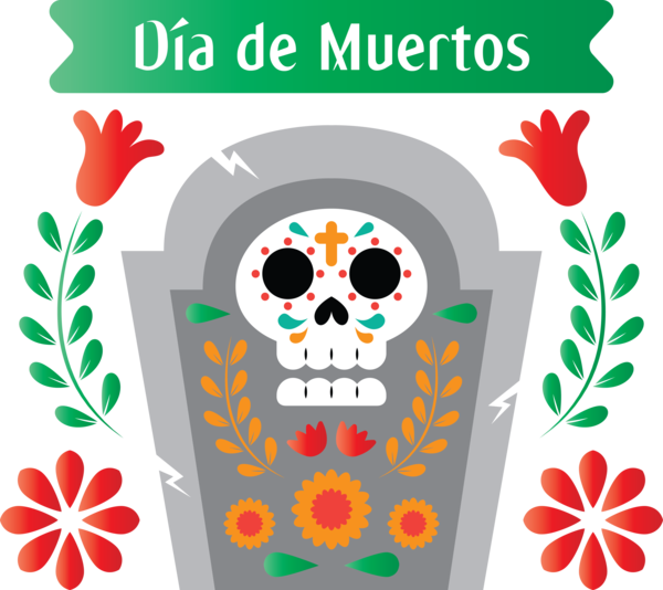 Transparent Day of the Dead Drawing Day of the Dead for Día de Muertos for Day Of The Dead