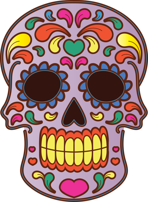 Transparent Day of the Dead Visual arts Watercolor painting Line art for Calavera for Day Of The Dead