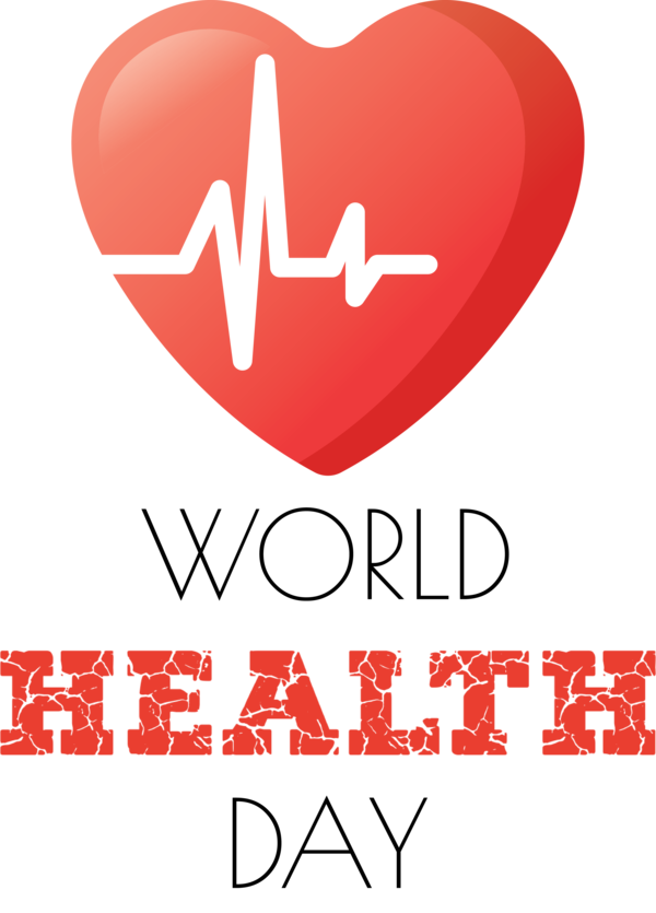 Transparent World Health Day Logo Font Valentine's Day for Health Day for World Health Day