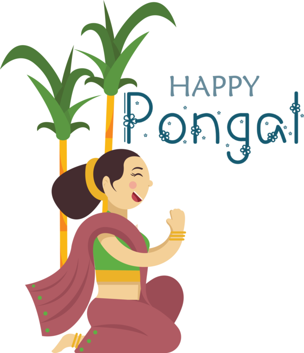 Pongal Cartoon Logo Meter for Thai Pongal for Pongal - 4335x5033