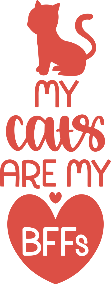 Transparent International Cat Day Design Logo Red for Cat Quotes for International Cat Day