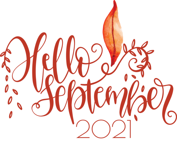 Transparent September Welcome August Design 2020 for Hello September for September
