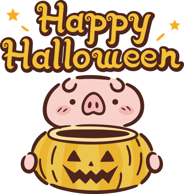 Transparent Halloween Cartoon Emoticon Fast food for Happy Halloween for Halloween