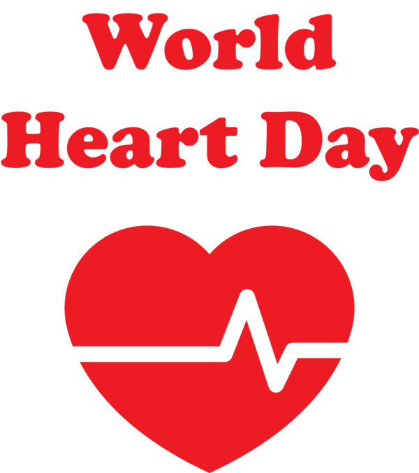 Transparent World Heart Day good M-095 Red for Heart Day for World Heart Day