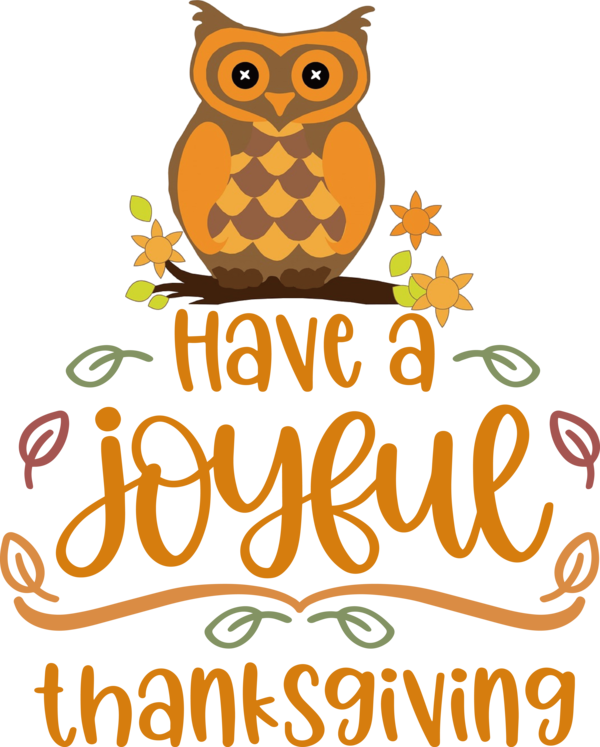 Transparent Thanksgiving Owls Birds Logo for Happy Thanksgiving for Thanksgiving