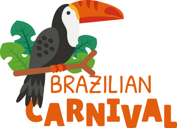Transparent Brazilian Carnival Birds Logo Beak for Carnaval do Brasil for Brazilian Carnival