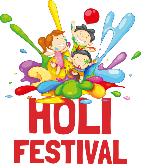 Transparent Holi Holi Gulal Festival for Happy Holi for Holi