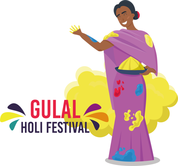Transparent Holi Holi Gulal Festival for Happy Holi for Holi