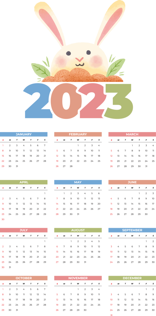 Transparent New Year calendar 2023 Calendar year for Printable 2023 Calendar for New Year