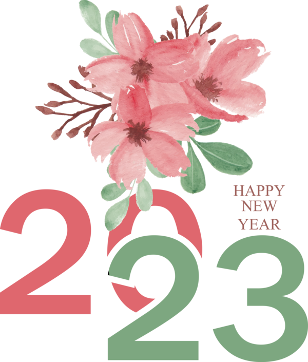 New Year Floral design Flower Flower bouquet for Happy New Year 2023 ...