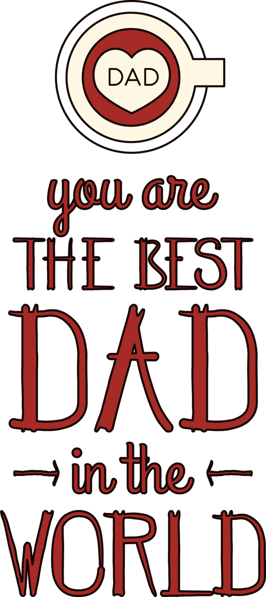 Transparent Father's Day Design Logo Color for Happy Father's Day for Fathers Day