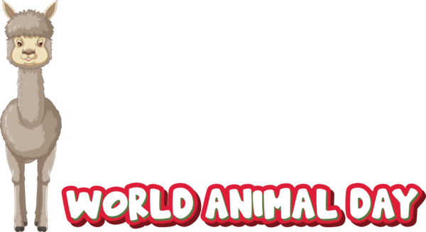 Transparent World Animal Day Giraffe Horse Joint for Animal Day for World Animal Day