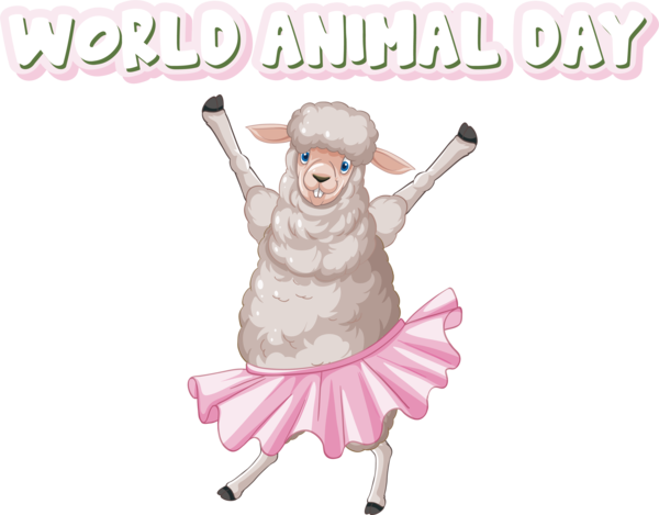 Transparent World Animal Day Cartoon Design Silhouette for Animal Day for World Animal Day