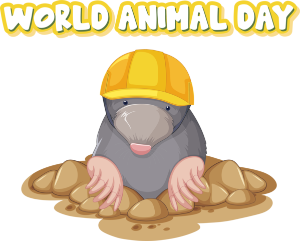 Transparent World Animal Day Drawing Humor Cartoon for Animal Day for World Animal Day
