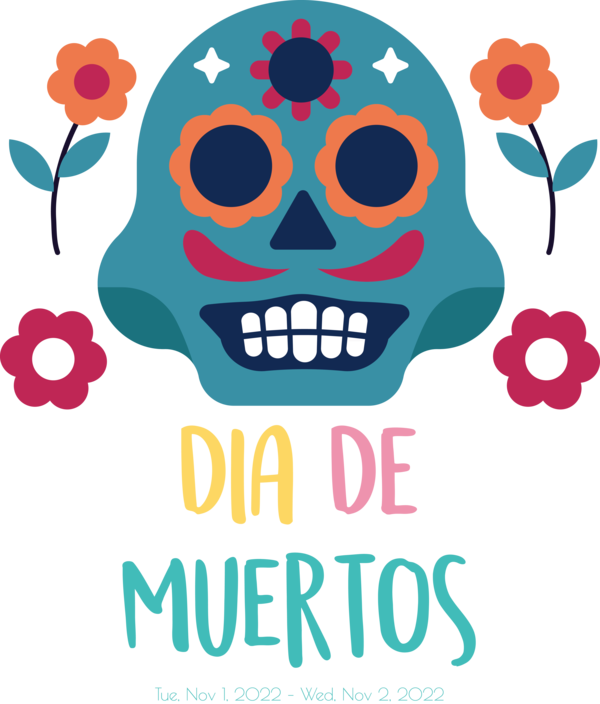 Transparent Day of the Dead Drawing Icon Visual arts for Día de Muertos for Day Of The Dead